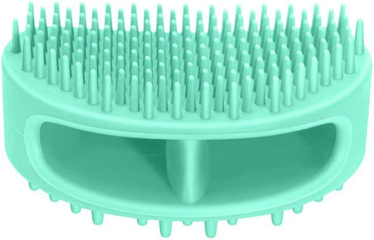Dog Brush & Cat Brush, Soft Silicone Dog & Cat Grooming Brush, Pet Bath & Massage Brush for Cats and Dogs with Short or Long Hair, Cat Slicker Shedding Hair Brush Teal